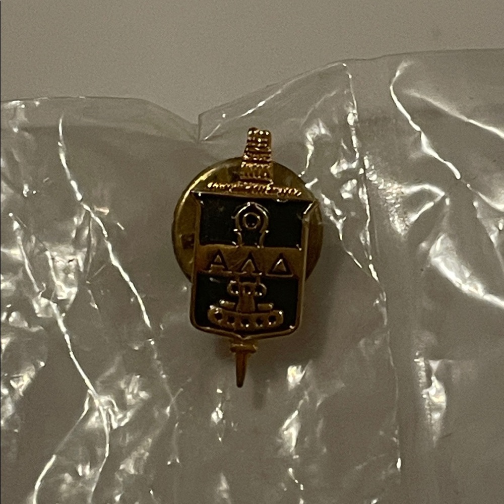 Gold and Black Enamel Pin